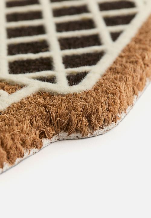 H&M - Printed coir doormat - brown/gingerbread house