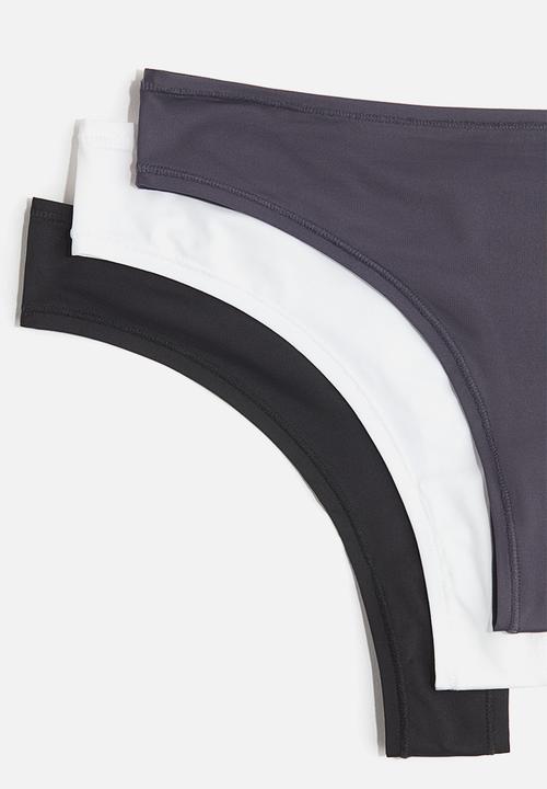 H&M - 3-Pack microfibre brazilian briefs - multi
