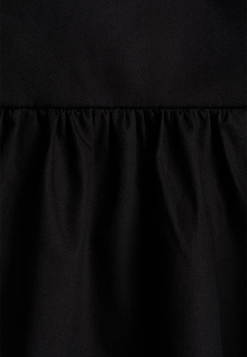 H&M - Flared-skirt cotton dress - black