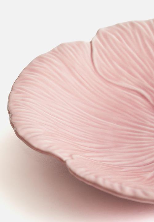 H&M - Stoneware serving plate - pink