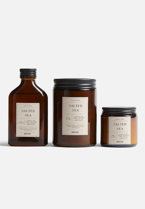 H&M - Small scented candle in glass holder - salted sea 