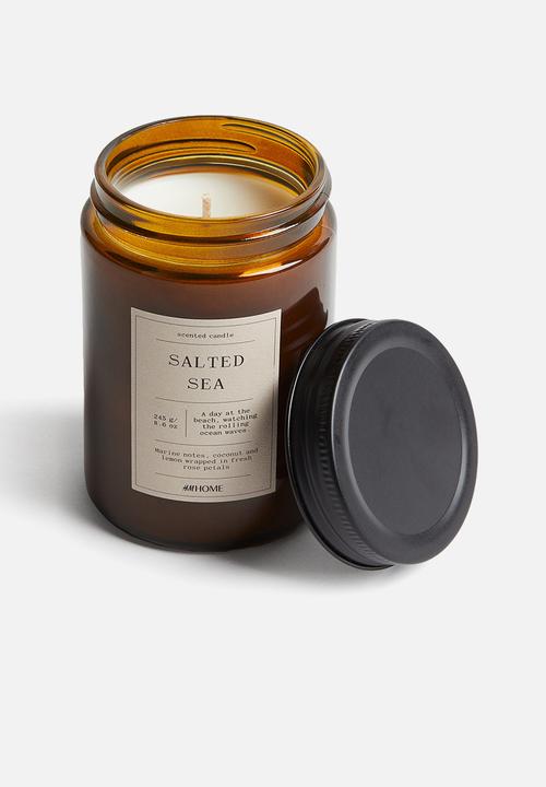 H&M - Small scented candle in glass holder - salted sea 