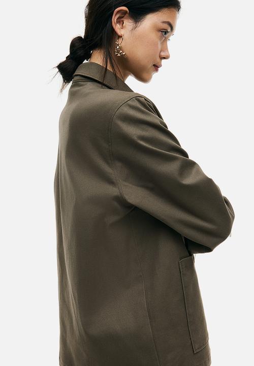 H&M - Cotton utility jacket - khaki green