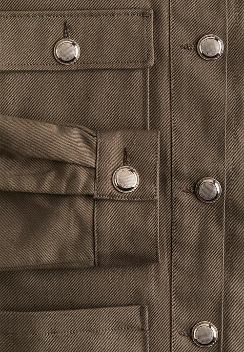H&M - Cotton utility jacket - khaki green