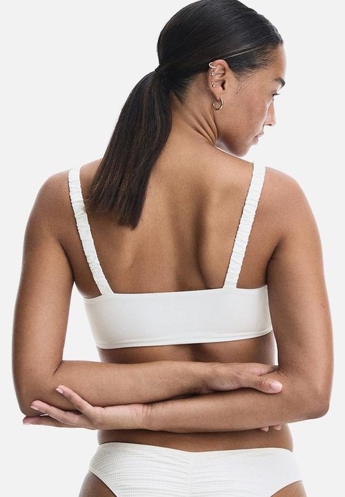 H&M - Padded bikini top - white