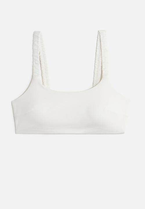 H&M - Padded bikini top - white
