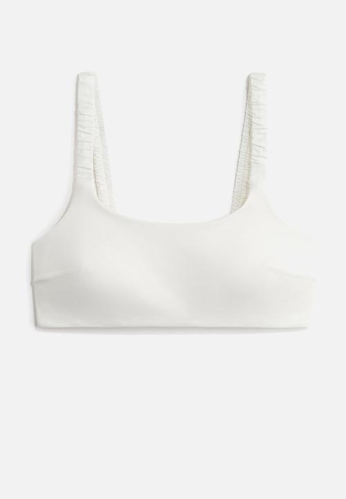H&M - Padded bikini top - white