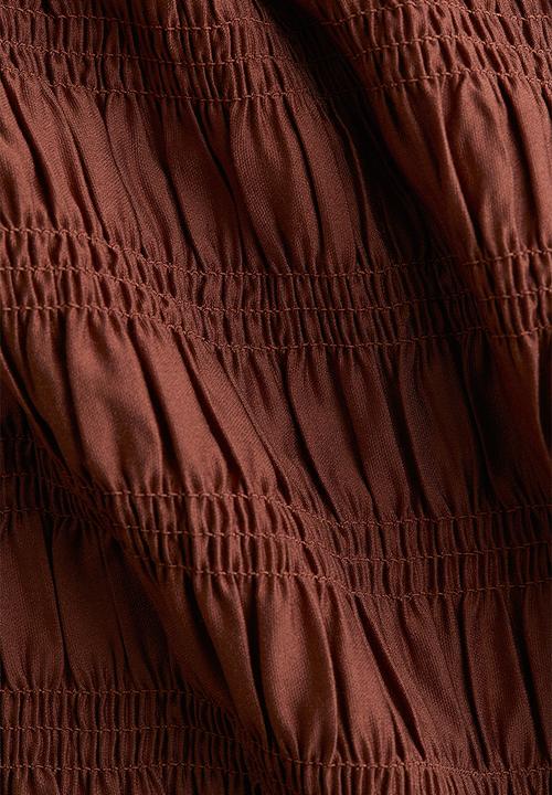 H&M - Smocked top - brown