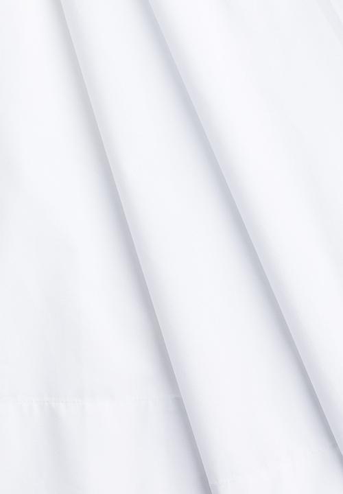 H&M - Cotton midi skirt - white