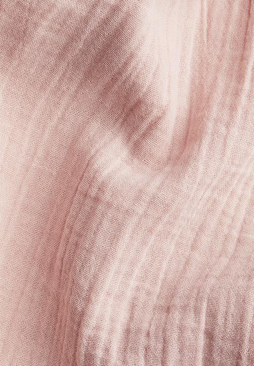 H&M - A-line muslin dress - powder pink