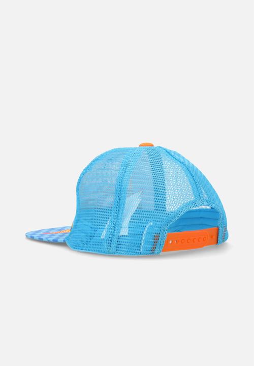Pop Candy - Hot Wheels trucker cap - sky blue/multi