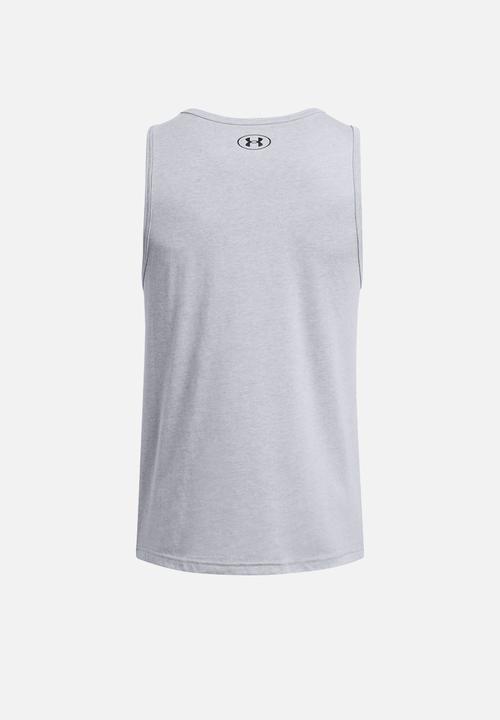 Under Armour - UA SPORTSTYLE LOGO TANK - Steel Light Heather & Black