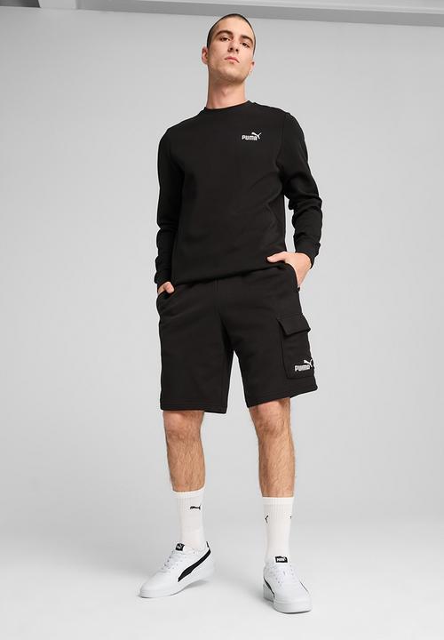 PUMA - ESS No. 1 Logo Cargo Shorts 10” TR - PUMA Black