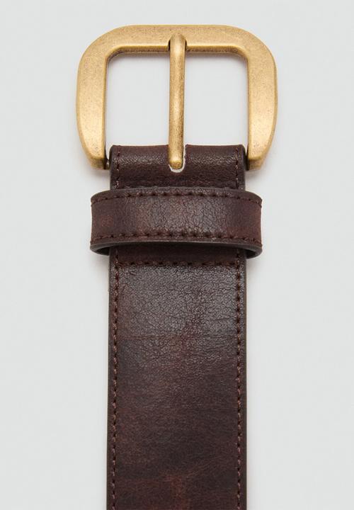MANGO - Julian belt - dark brown