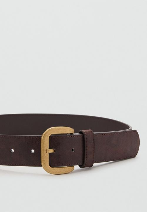 MANGO - Julian belt - dark brown