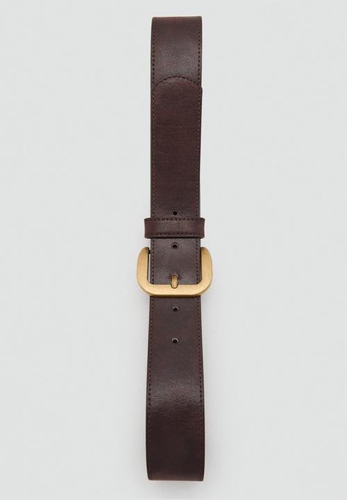 MANGO - Julian belt - dark brown