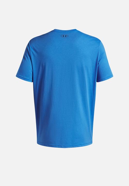 Under Armour - Ua college crest logo short sleeve - blue atlantis & washed navy
