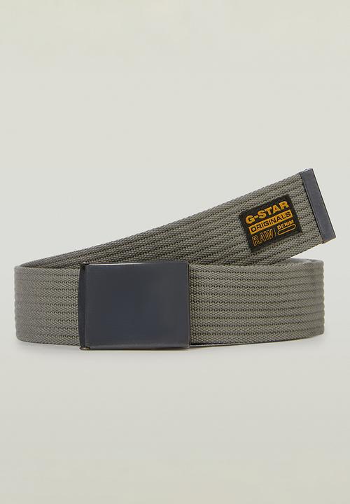 G-STAR - Webbing Belt - Black Metal/Gs Grey