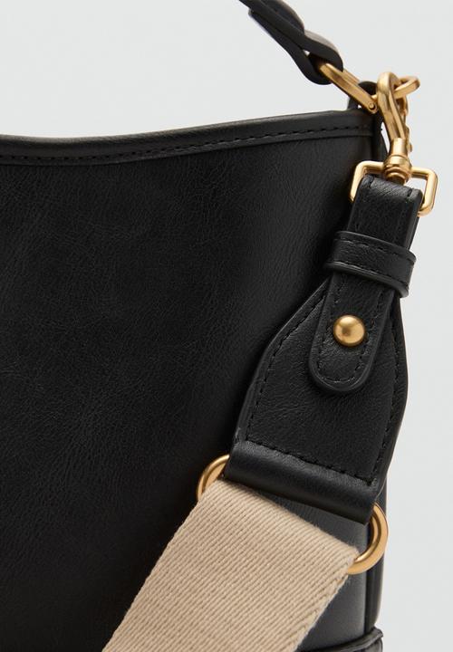 MANGO - Isoldo bucket bag - black