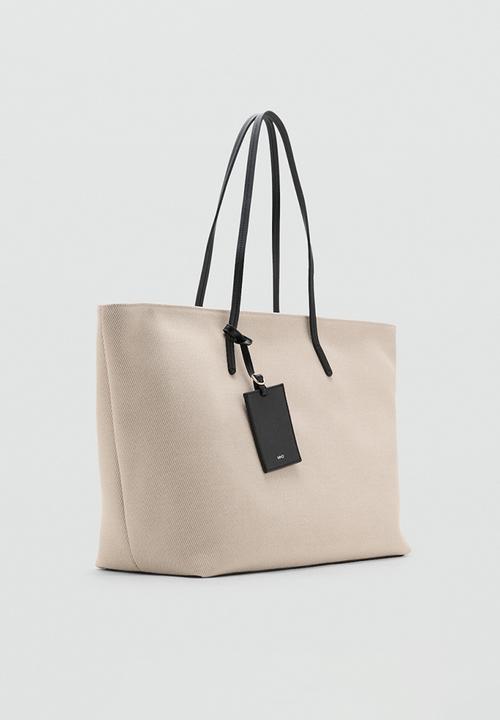 MANGO - Gante tote bag-natural