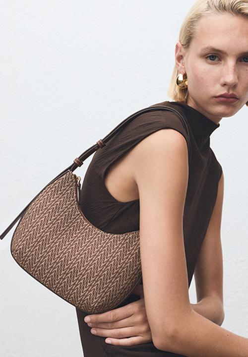 MANGO - Ramiro shoulder bag - brown