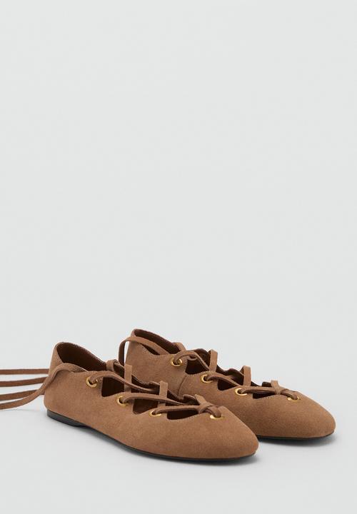 MANGO - Ohio leather pump - light/pastel brown