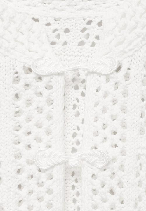 MANGO - Cardigan Scot - White