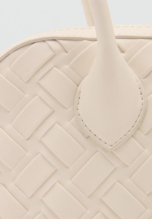 MANGO - Clavel bowling bag-natural