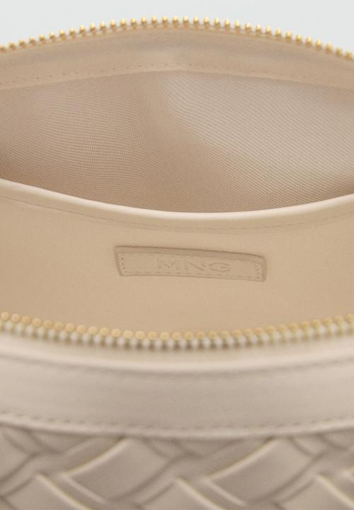 MANGO - Clavel bowling bag-natural