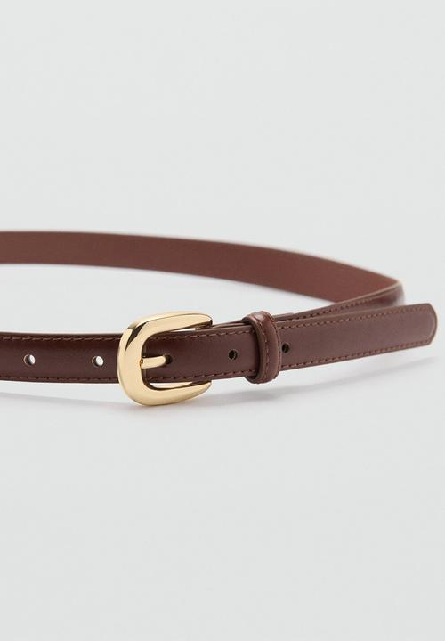 MANGO - Nico belt  -brown