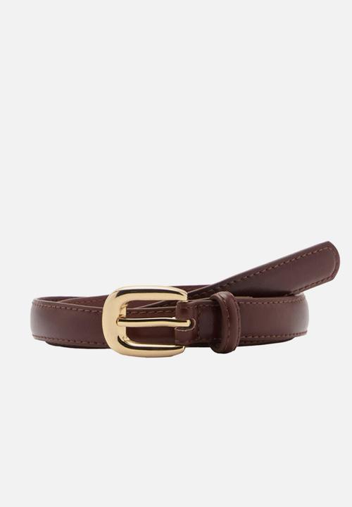 MANGO - Nico belt  -brown