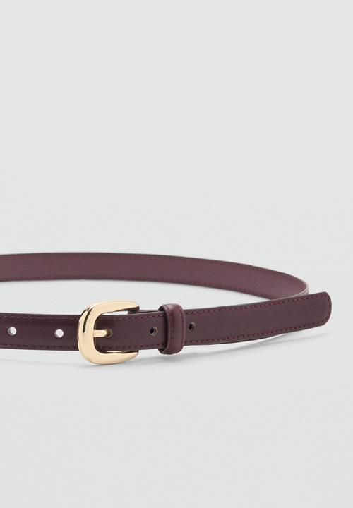 MANGO - Nico belt - dark red