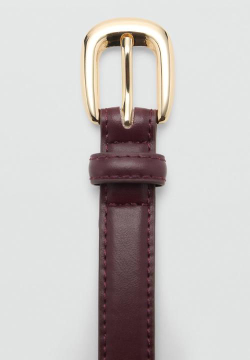 MANGO - Nico belt - dark red