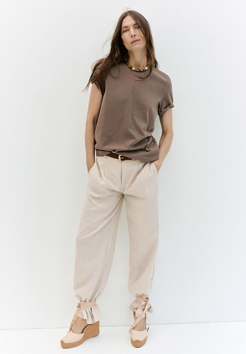 MANGO - Ona heel - light beige