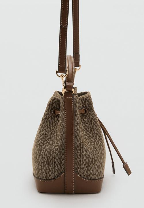 MANGO - Ramiro bucket bag - brown