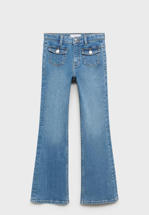 MANGO - Jeans Flarexl1 - Open Blue