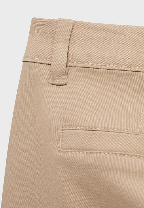 MANGO - Trousers Piccolo - Light Pastel Brown