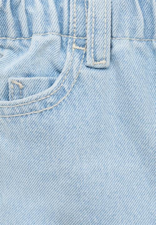 MANGO - Jeans Paperbag - Open Blue