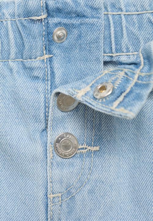 MANGO - Jeans Paperbag - Open Blue