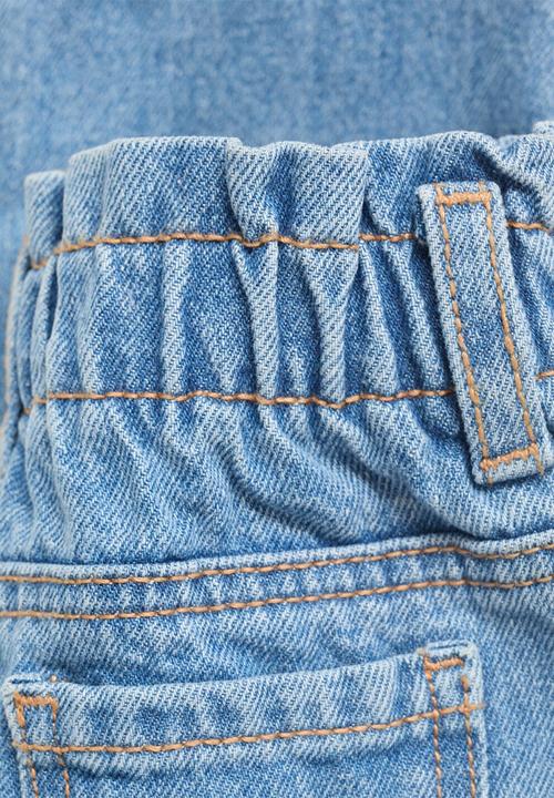 MANGO - Jeans Paperbag - Open Blue
