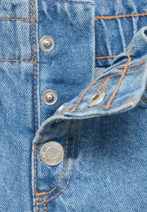 MANGO - Jeans Paperbag - Open Blue