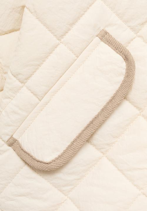 MANGO - Puffer Coat Paloma - Light Beige