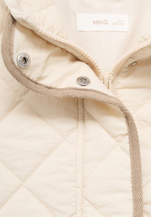 MANGO - Puffer Coat Paloma - Light Beige