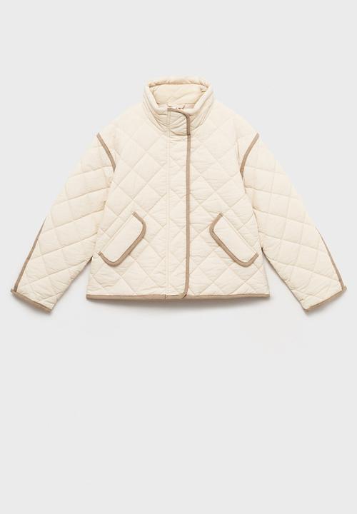 MANGO - Puffer Coat Paloma - Light Beige