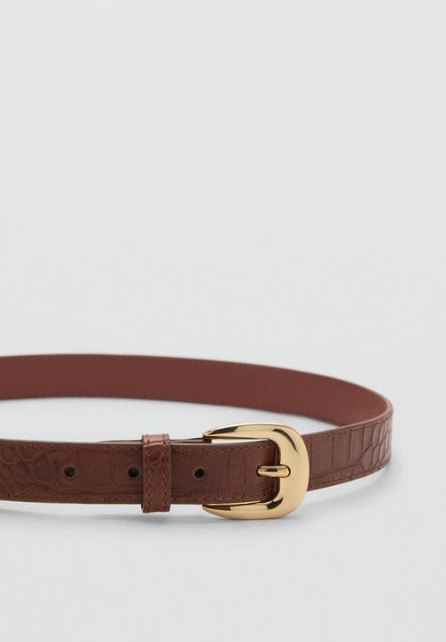 MANGO - Coqui belt -brown