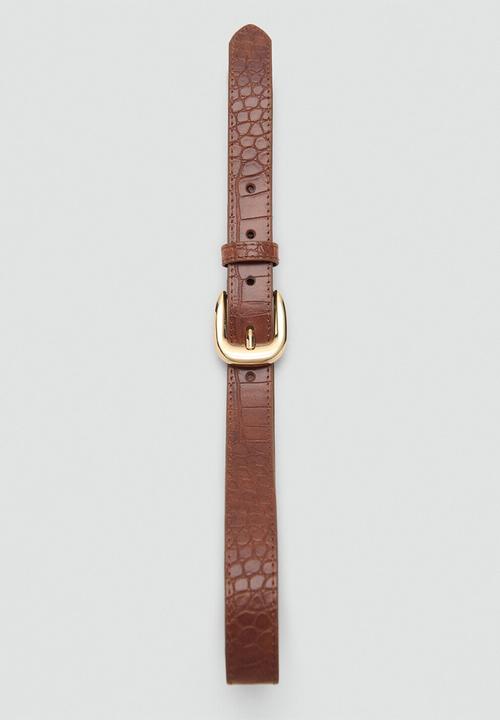 MANGO - Coqui belt -brown