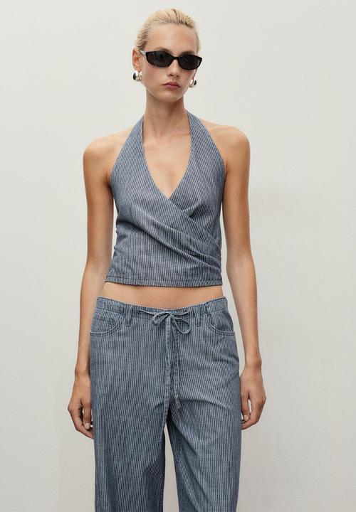 MANGO - Top Blanes - Medium Blue