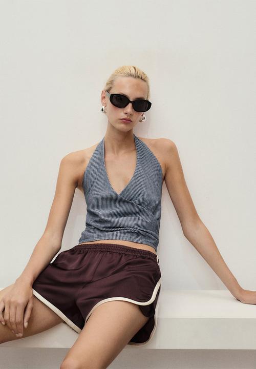 MANGO - Top Blanes - Medium Blue