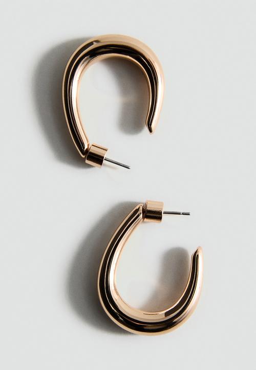 MANGO - Javila earrings - gold