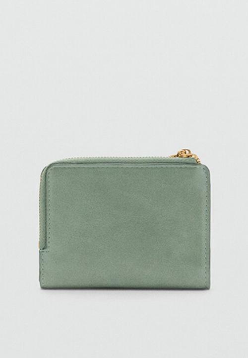 MANGO - Wallet retro - light green